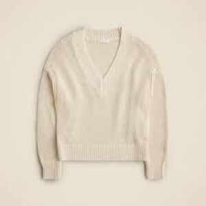 J. Crew Women's Beige V-Neck Sweater